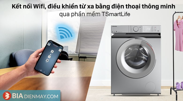 Máy giặt Toshiba inverter 10.5 kg TW-BL115A2V(SS) - Điều khiển máy giặt từ xa