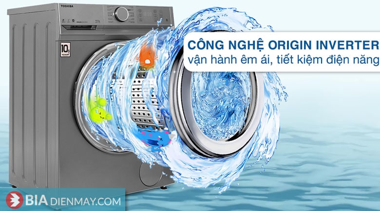 Máy giặt Toshiba inverter 10.5 kg TW-BL115A2V(SS) - công nghệ inverter tiết kiệm điện