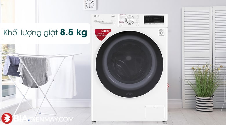 Máy giặt LG FV1408S4W 8.5kg Inverter