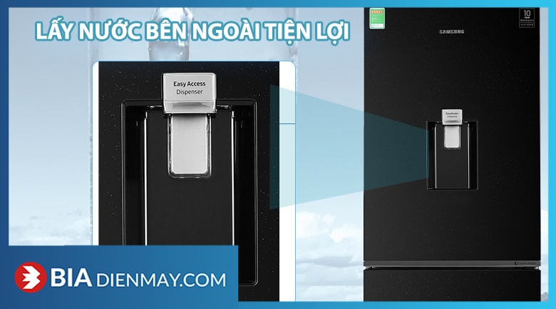 Tủ lạnh Samsung inverter 276 lít RB27N4170BU/SV - ngăn lấy nước ngoài