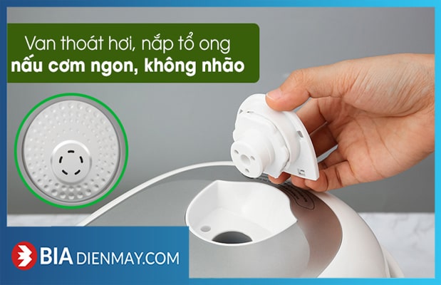 Nồi cơm điện tử Sharp KS-COM08V-SL 0.72 lít