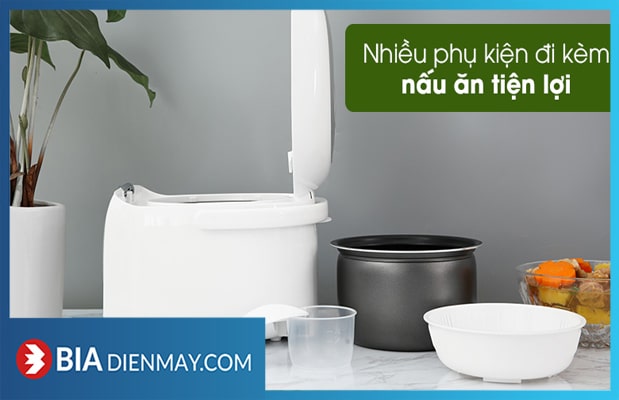 Nồi cơm điện tử Sharp KS-COM08V-SL 0.72 lít