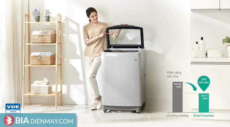 Máy giặt LG inverter 10.5 kg T2350VS2W - Công nghệ inverter