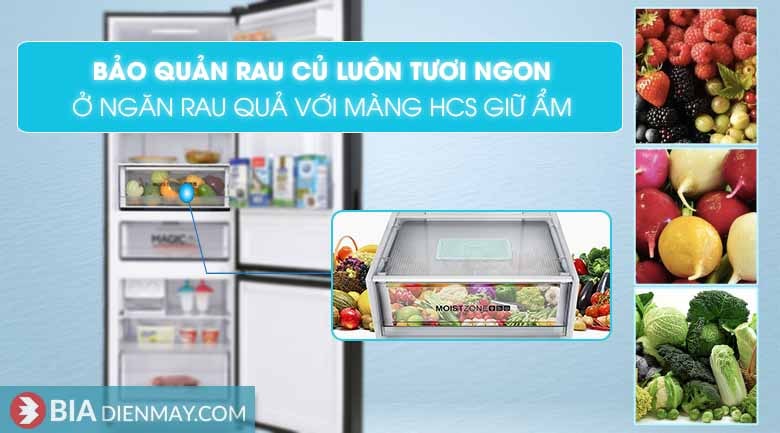 Tủ lạnh Aqua Inverter 324 lít AQR-B379MA(WGB) - Chính hãng