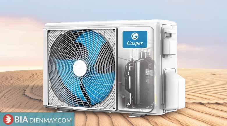 Điều hòa Casper 9000 BTU inverter 1 chiều TC-09IS35 - Thiết kế dàn nóng