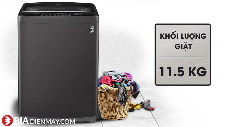 Máy giặt LG inverter 11.5 kg T2351VSAB - khối lượng giặt