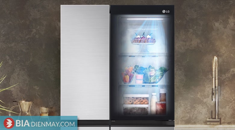 Tủ lạnh LG Inverter 655 lít GR-Q257MC - Công nghệ làm lạnh từ cửa Door Cooling