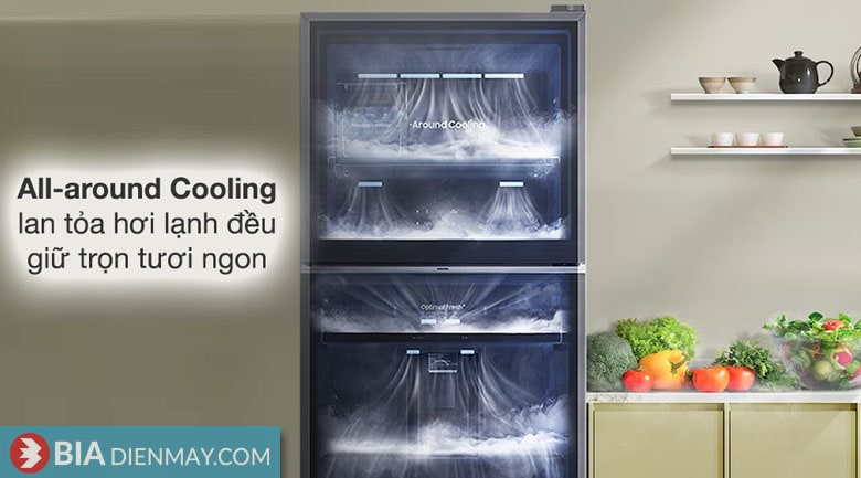 Tủ lạnh Samsung inverter 406 lít RT42CG6584S9SV - công nghệ làm lạnh vòm