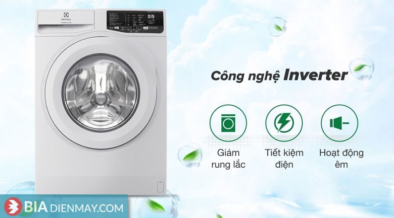 Máy giặt Electrolux inverter 10 kg EWF1025DQWB - công nghệ inverter tiết kiệm điện