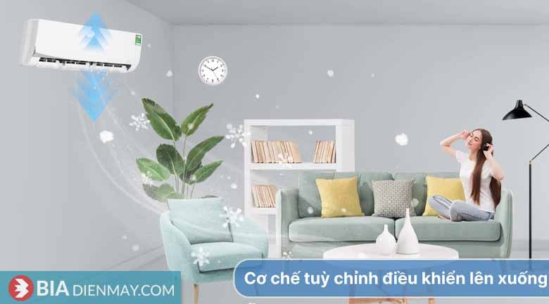 Điều hòa Aqua 12000BTU AQA-KCR12NQ-S  - Luồng gió đa chiều thông minh