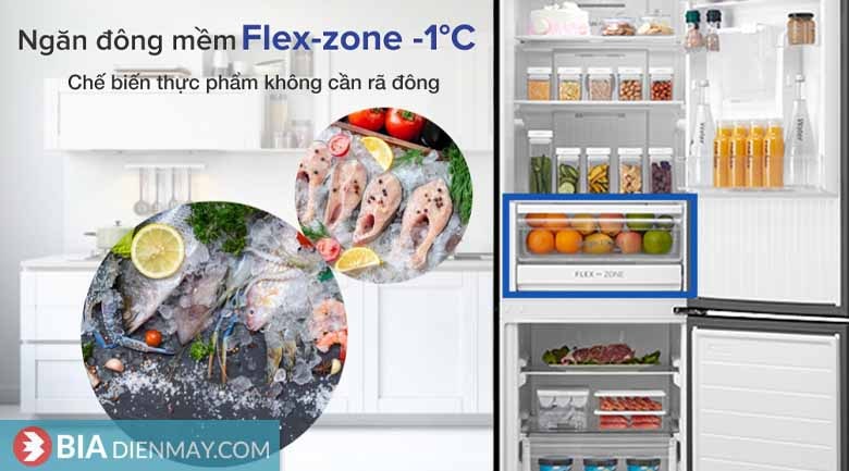Tủ lạnh Toshiba GR-RB405WE-PMV(06)-MG - Ngăn đông mềm Flex-zone