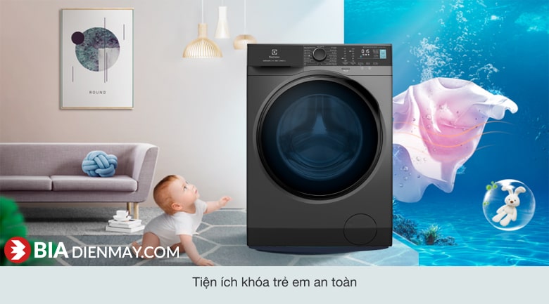 Máy giặt Electrolux inverter 8 kg EWF8024P5SB - tĩnh năng khóa trẻ em