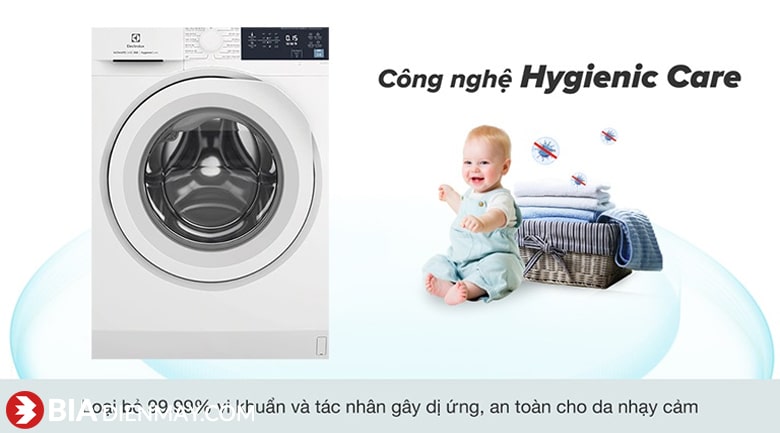 Máy Giặt Electrolux inverter 9kg EWF9024D3WB - công nghệ giặt hơi nước
