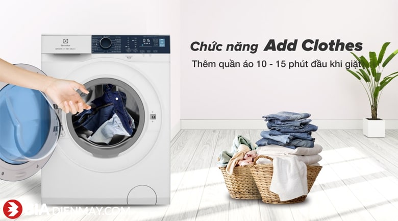 Máy giặt Electrolux inverter 9 kg EWF9024P5WB - tính năng thêm đồ khi giặt