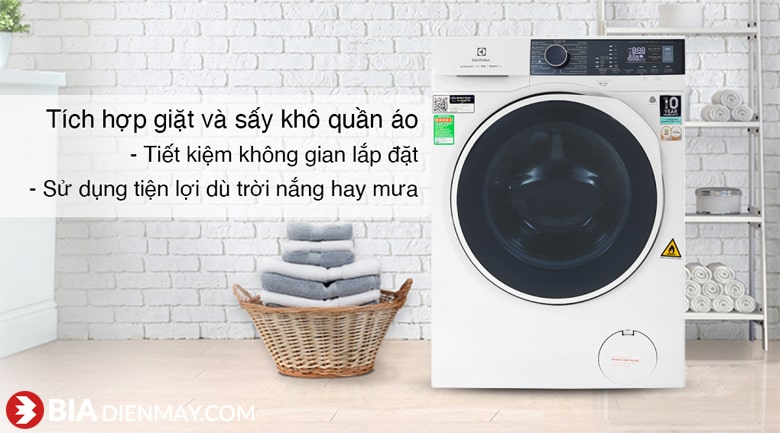 Máy giặt sấy Electrolux Inverter 9 kg EWW9024P5WB - Thiết kế