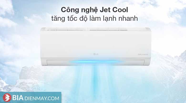 Điều hòa LG 9000BTU V10WIN - Công nghệ Jet Cool làm lạnh nhanh