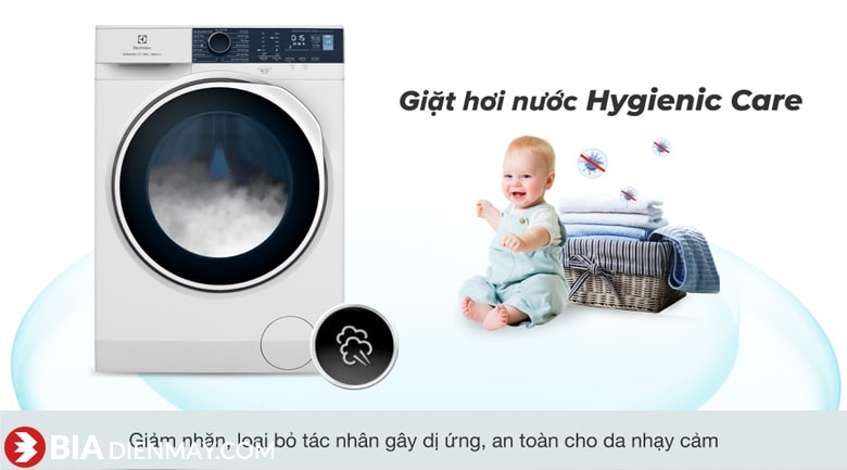 Máy giặt Electrolux inverter 10 kg EWF1024P5WB - công nghệ giặt hơi nước