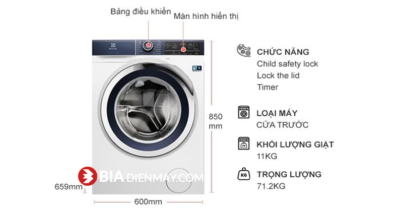 Máy giặt Electrolux EWF1141AEWA 11 kg Inverter