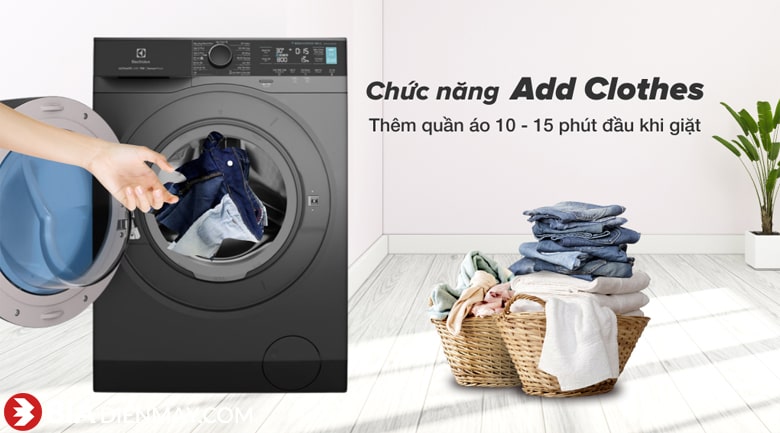 Máy giặt Electrolux Inverter 11 kg EWF1141R9SB - tính năng cho thêm đồ khi giặt