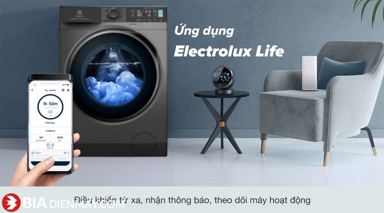 Máy giặt Electrolux Inverter 11 kg EWF1141R9SB - ứng dụng điều khiển máy giặt từ xa