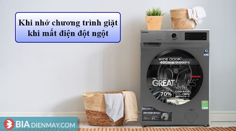 Máy giặt Toshiba Inverter 8.5 kg TW-BK95S3V(SK) - tính năng khi nhớ chương trình giặt