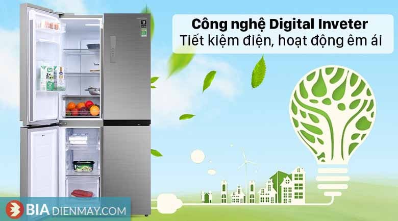 Tủ lạnh Samsung inverter 488 lít RF48A4010M9/SV - Model 2021