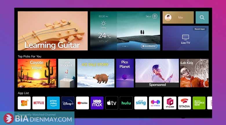 Tivi LG 55 inch 55A2PSA - Hệ điều hành WebOS