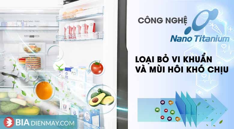 Tủ lạnh Hitachi inverter 203 lít R-H200PGV7(BBK) - Chính hãng