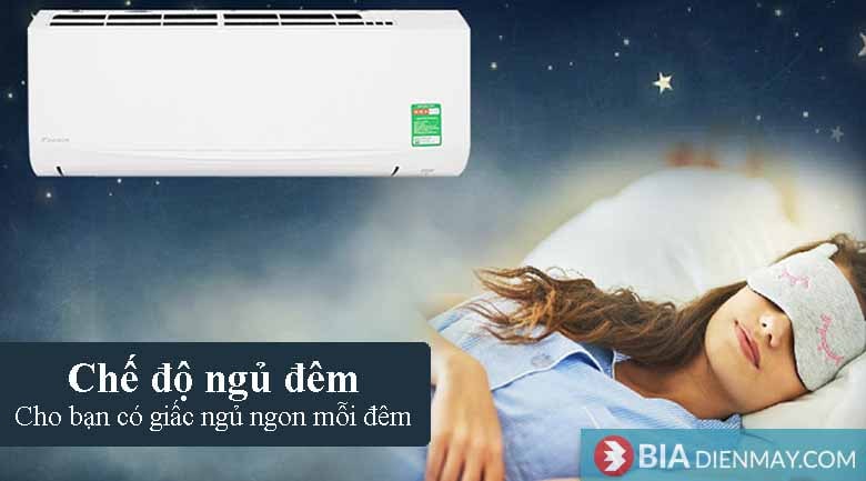 Điều hòa Daikin 12000 BTU FTF35XAV1V - Chế độ ngủ đêm