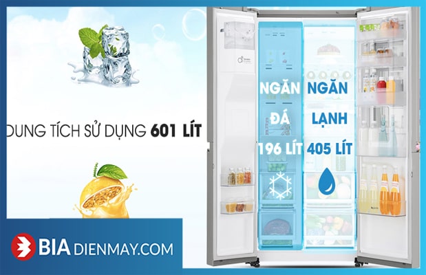 Tủ lạnh InstaView Door-in-Door LG GR-X247JS Inverter 601 lít