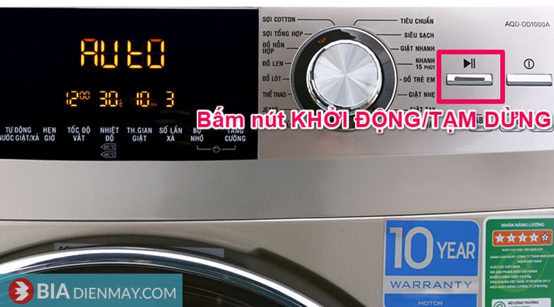 Cách reset máy giặt Aqua 