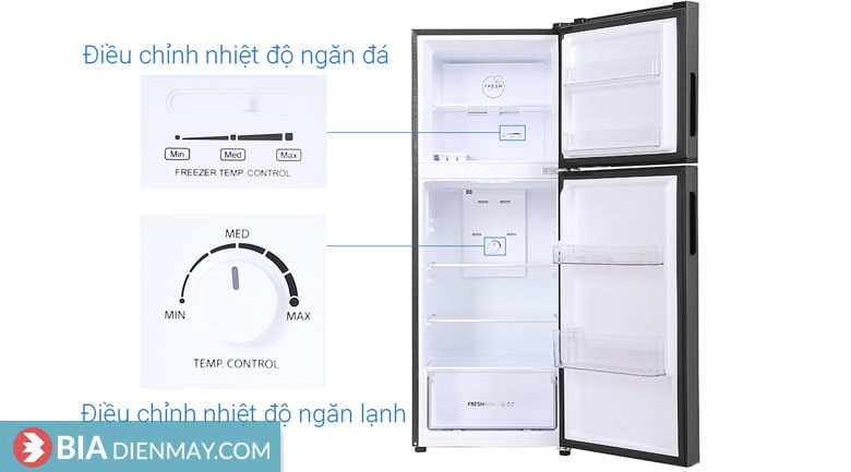 Cách điều chỉnh nhiệt độ tủ lạnh Aqua 2 cánh