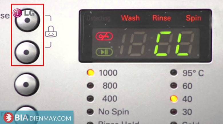 Máy giặt LG báo lỗi CL