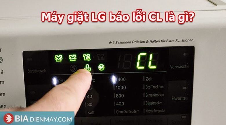Máy giặt LG báo lỗi CL