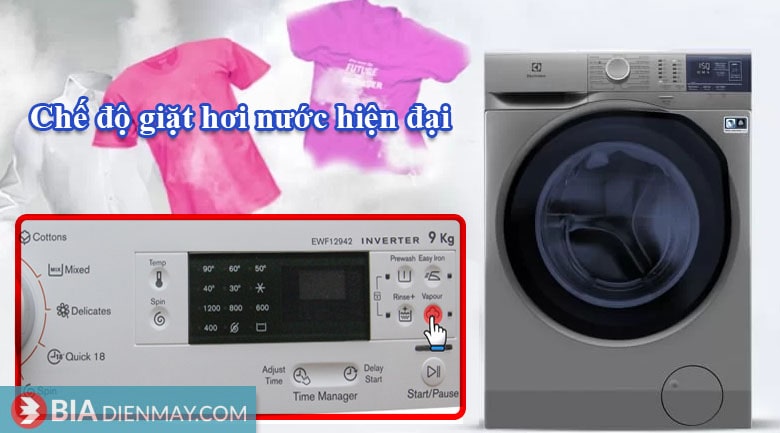 Hướng dẫn sử dụng máy giặt Electrolux inverter 9kg
