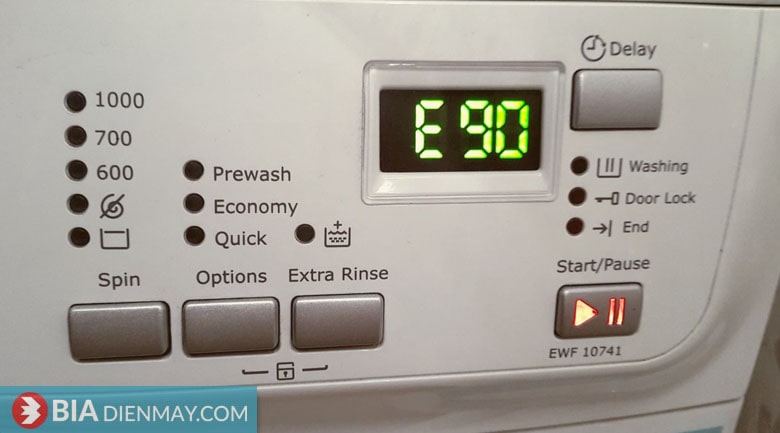 Lỗi E90 máy giặt Electrolux