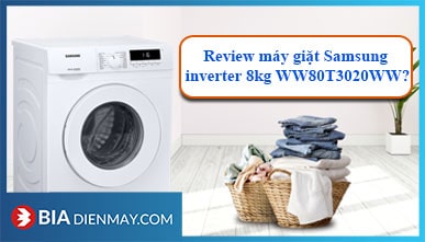 Review máy giặt Samsung inverter 8 kg WW80T3020WW/SV có tốt không?