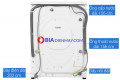 Máy giặt Aqua AQD-A800F W 8.Kg Inverter