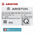 Bình nóng lạnh gián tiếp Ariston 20 lít 2500W SL2 20 RS 2.5 FE