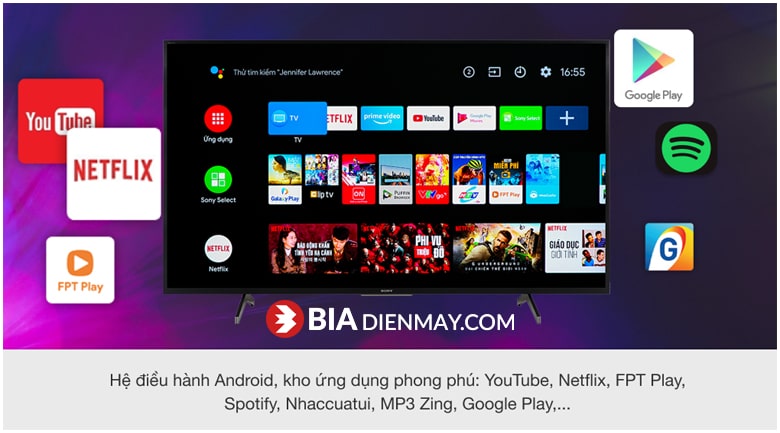 Tivi Sony KD-55X7500H 55 inch 4K HĐH Android