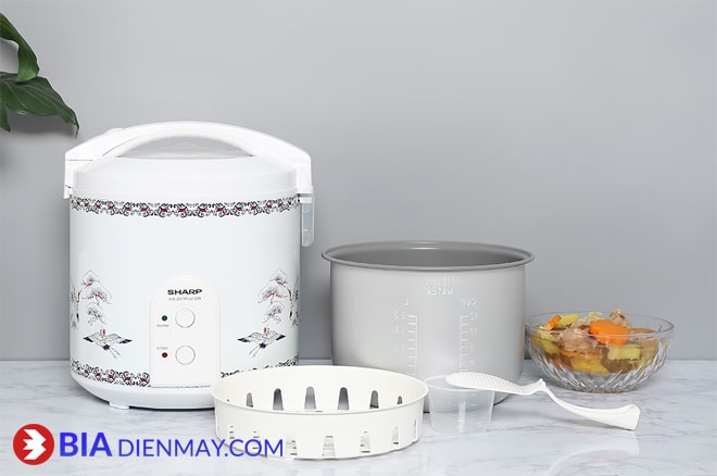 Nồi cơm nắp gài Sharp KS-223TJV-CR 2.2 lít