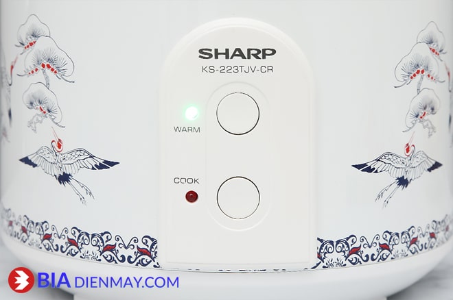 Nồi cơm nắp gài Sharp KS-223TJV-CR 2.2 lít