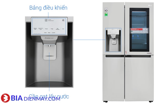 Tủ lạnh LG Inverter InstaView Door-in-Door 601 lít GR-X247JS – Điện Máy  NetBuy
