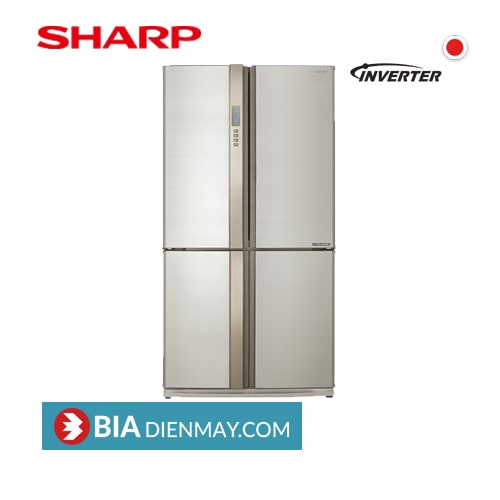 Tủ lạnh Sharp 630 lít J-FX630V-ST 4 cánh FX630V ,Nhập khẩu Thái Lan, Trả  góp 0%