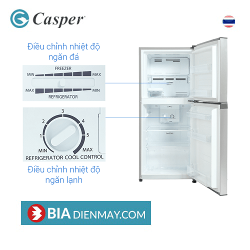 Tủ lạnh Casper 185 lít RT-200VS - Model 2022
