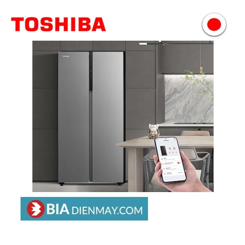 Tủ lạnh Toshiba Inverter 460 lít GR-RS600WI-PMV(49)-SL