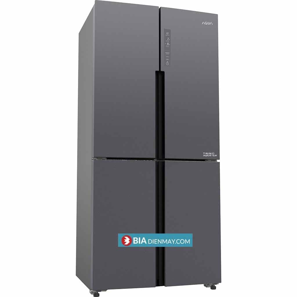 Tủ Lạnh Aqua Inverter 456 Lít AQR-M530EM SLB MultiDoor 4 Cánh